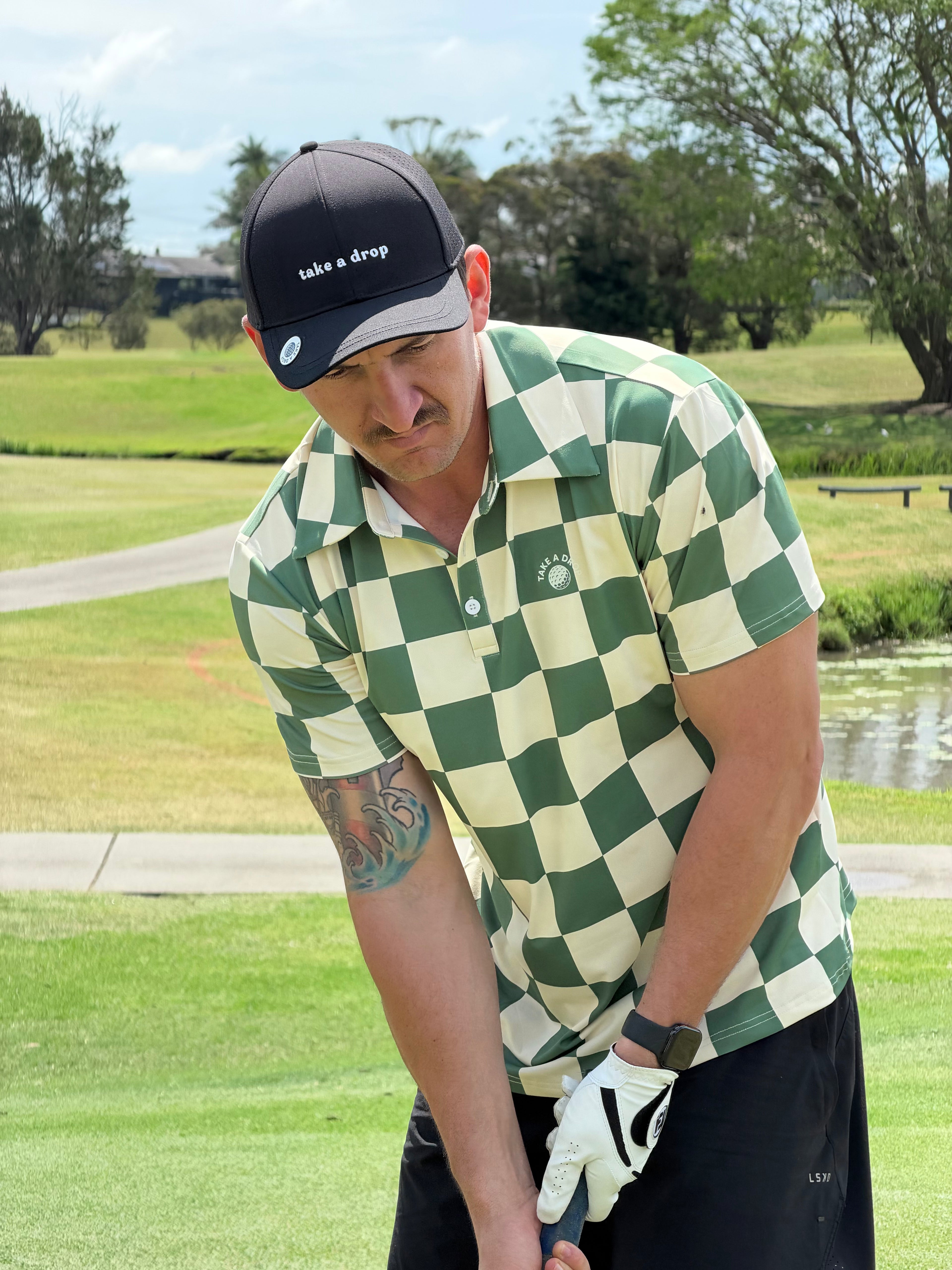 Signature Polo | Green Check